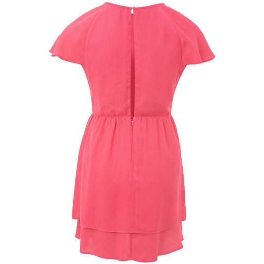 Armani Exchange Fuchsia Viscose Short Dress