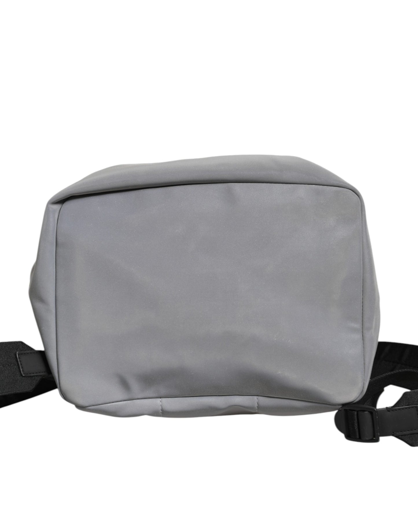 Dolce & Gabbana Gray Palermo Reflector Buckles Drawstring Backpack Bag