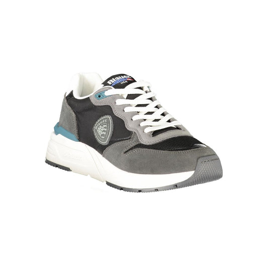 Blauer Nero Polyurethane Men Sneaker