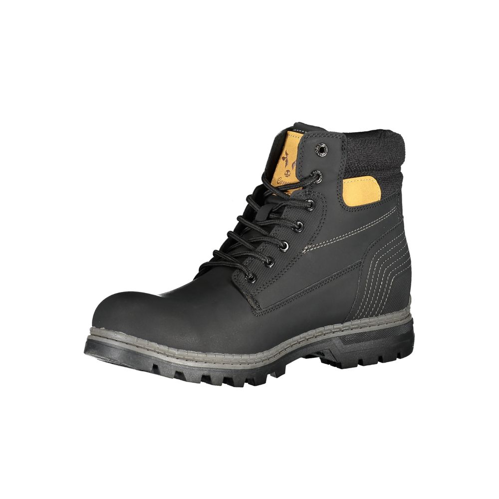 Carrera Nero Poliuretano Men Stivaletto