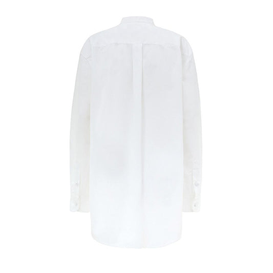 Gucci White Cotton Blouse
