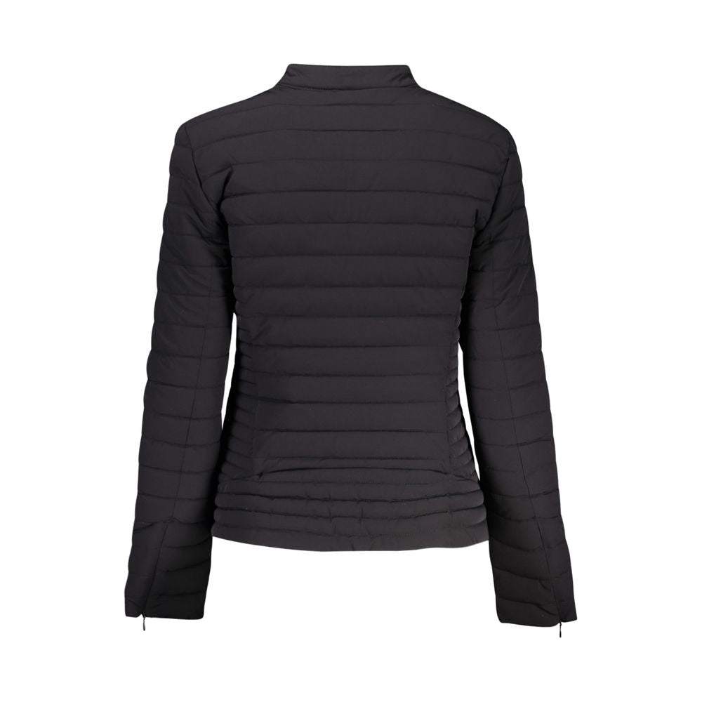 Guess Jeans Black Polyurethane Women's Jacket