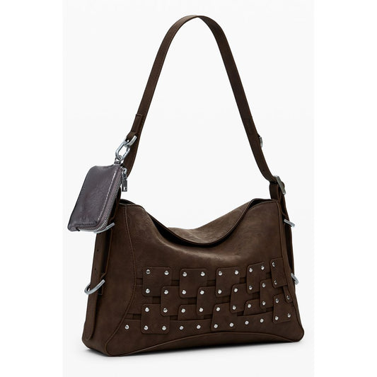 Desigual Marrone Poliuretano Women Handbag