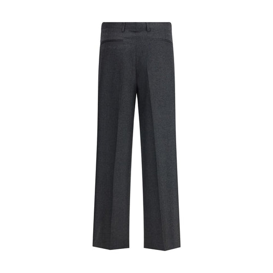 Vivienne Westwood Gray Fleece Wool Casual Pants