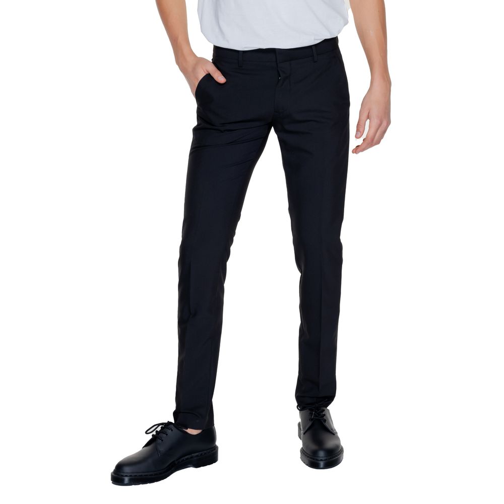 Antony Morato Black Polyester Dress Pants