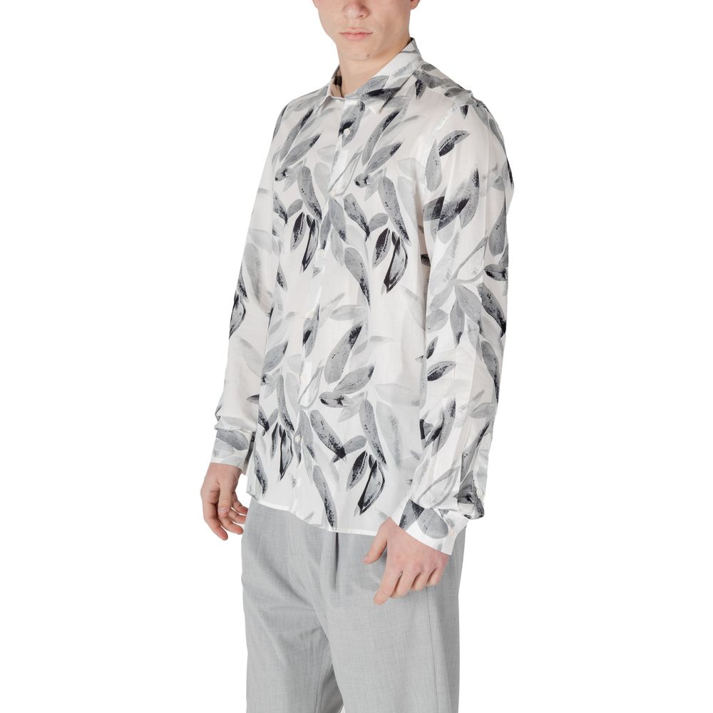 Antony Morato White Viscose Pattern Shirt
