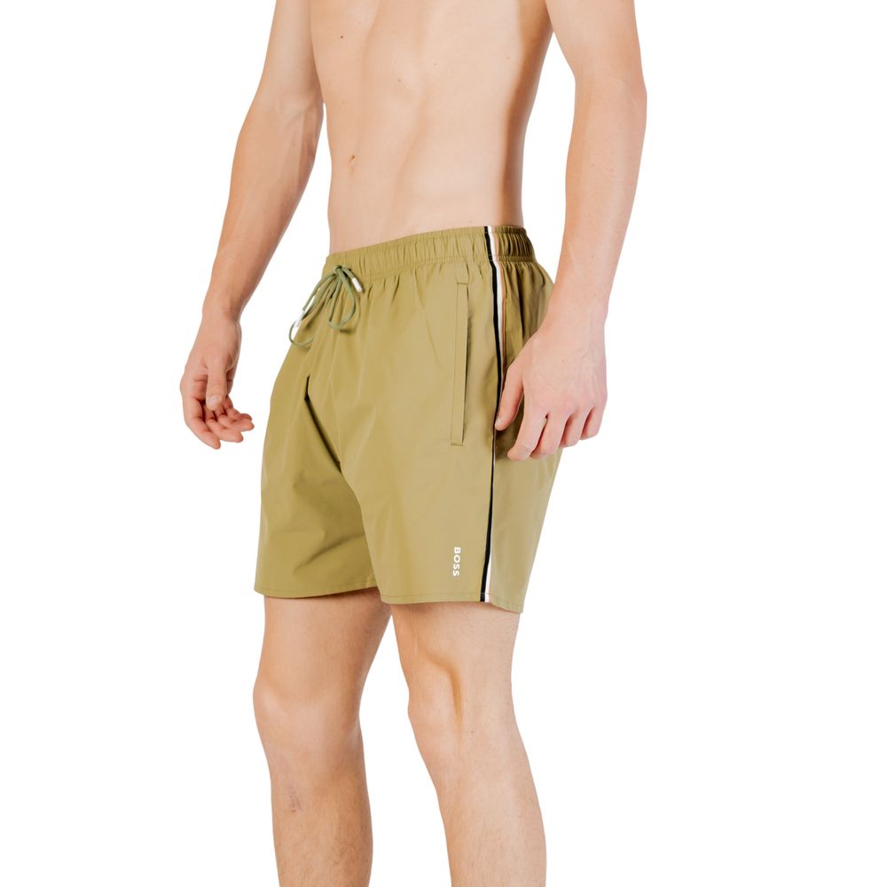 Hugo Boss Bicolor Polyester Swim Shorts