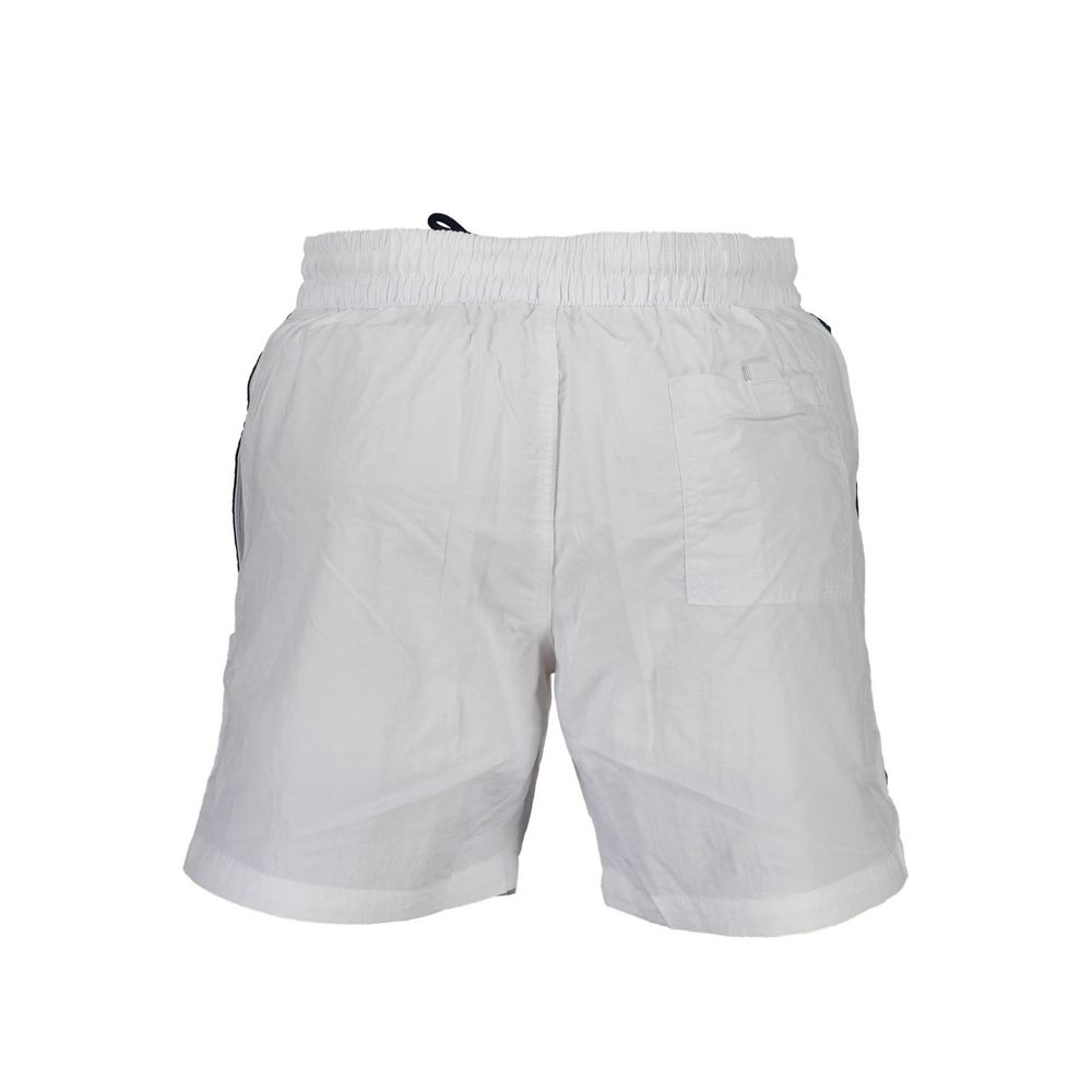 Norway 1963 White Polyamide Swim Shorts