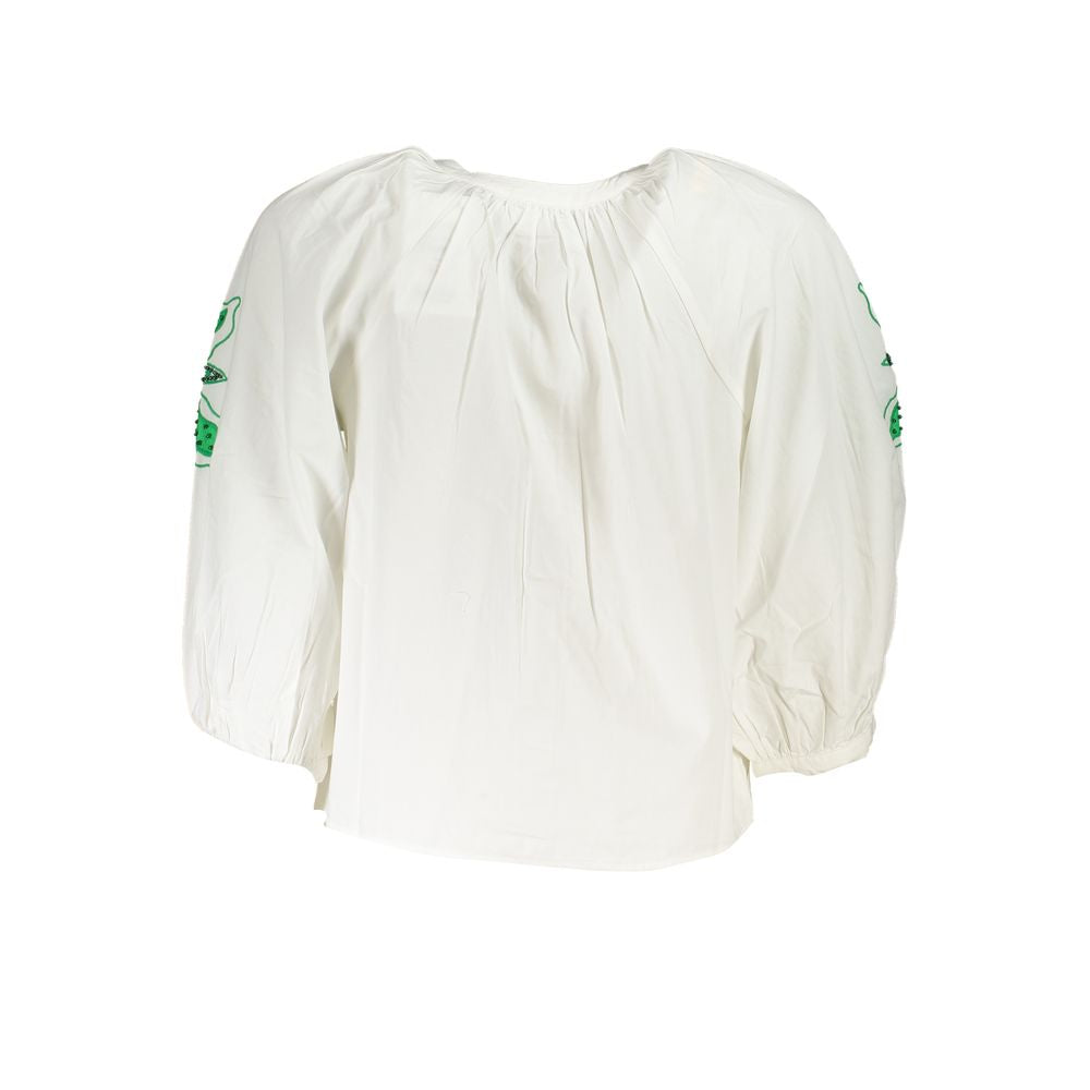 Desigual Bianco Polyester Women Shirt