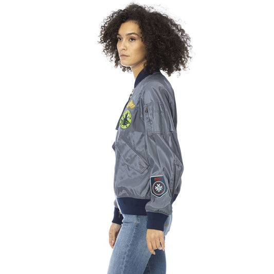 Mr&Mrs Italy Light Blue Polyamide Women Jacket