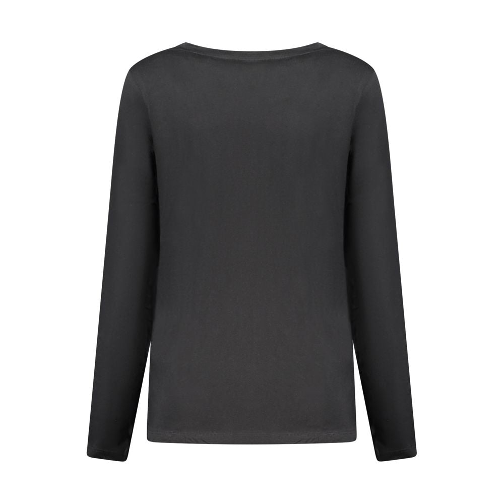 Freddy Black Cotton Women T-Shirt