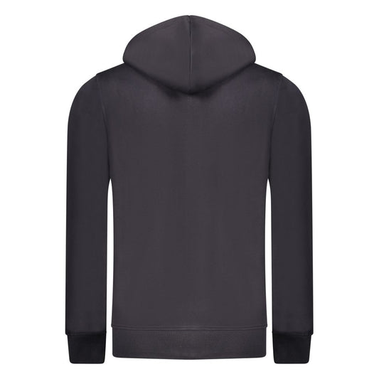 Rifle Blue Cotton Men's Hooded Sweatshirt