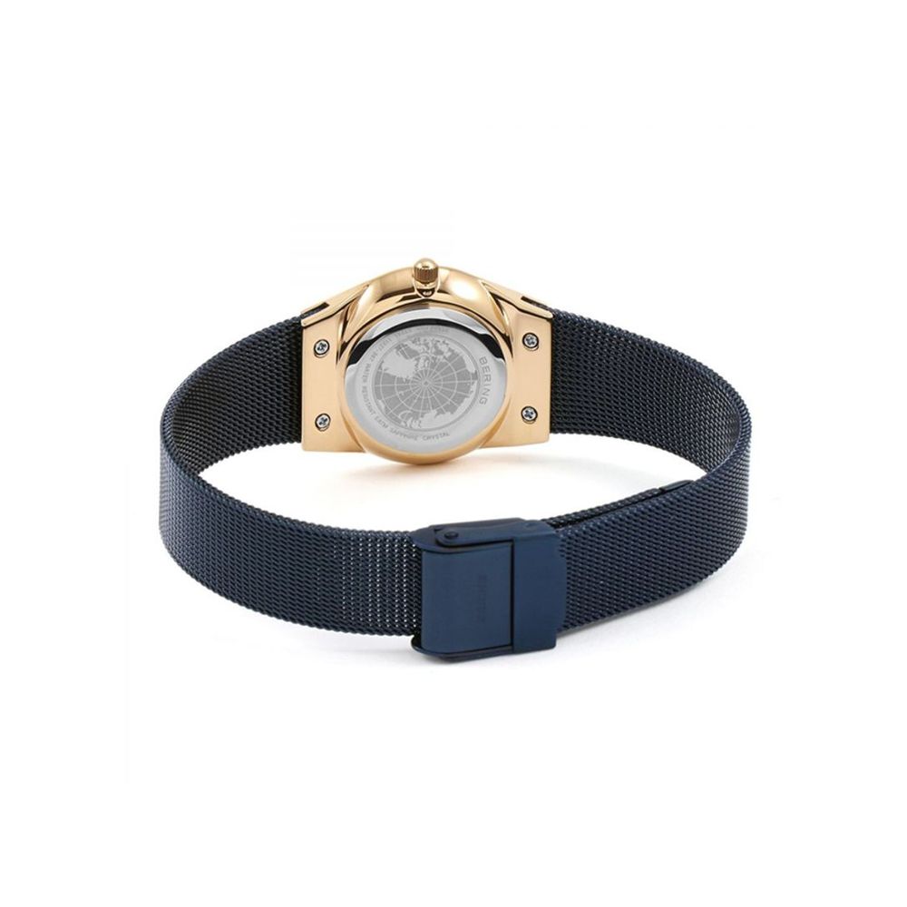 BERING Blue Stainless Steel Dress Watch