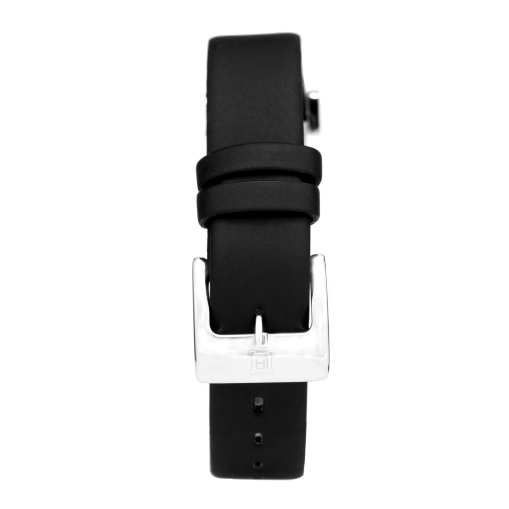 Laura Biagiotti Black Rubber Dress Watch