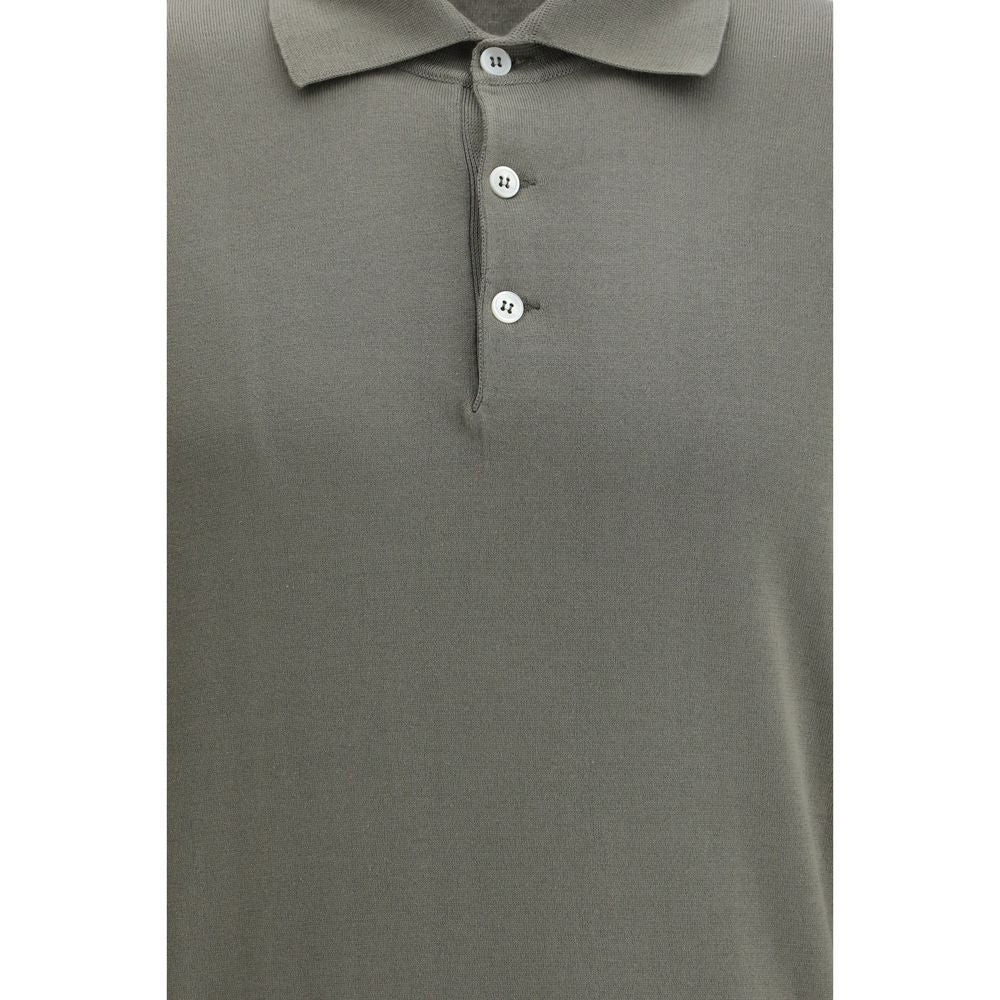 Brunello Cucinelli Bicolor Cotton Shortsleeve Shirt
