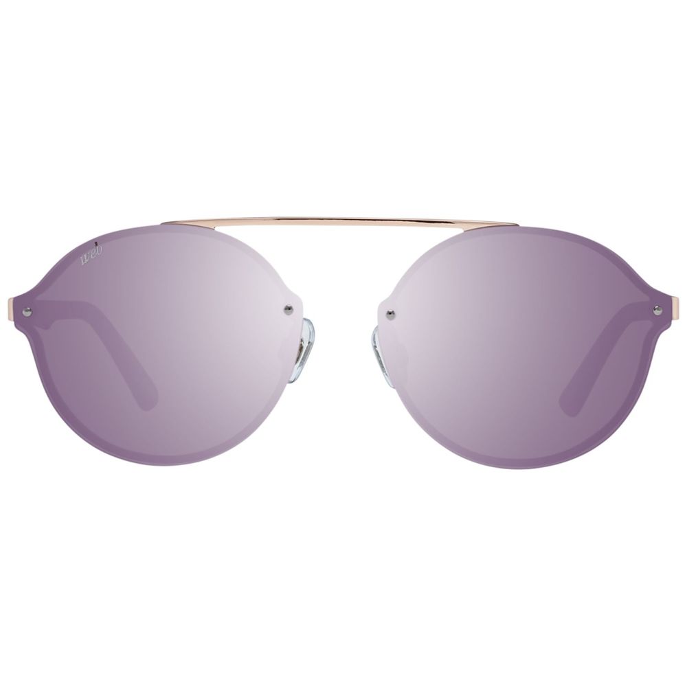 WEB EYEWEAR Gold Metal Sunglasses