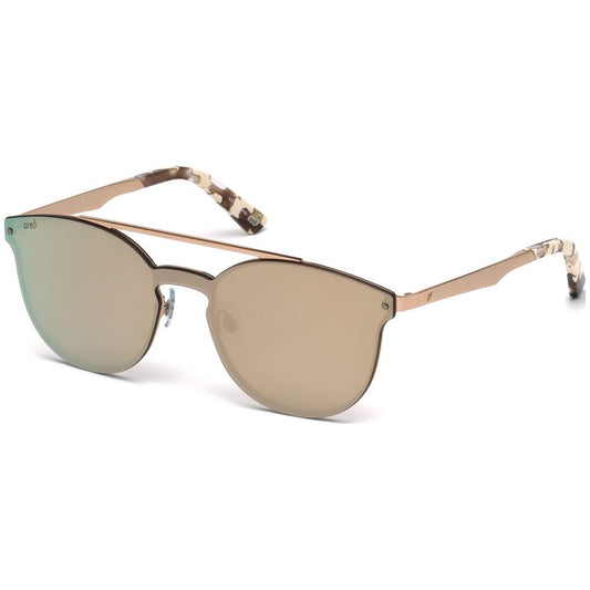 WEB EYEWEAR Pink Metal Sunglasses
