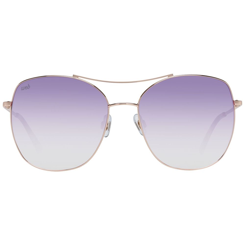 WEB EYEWEAR Gold Metal Sunglasses
