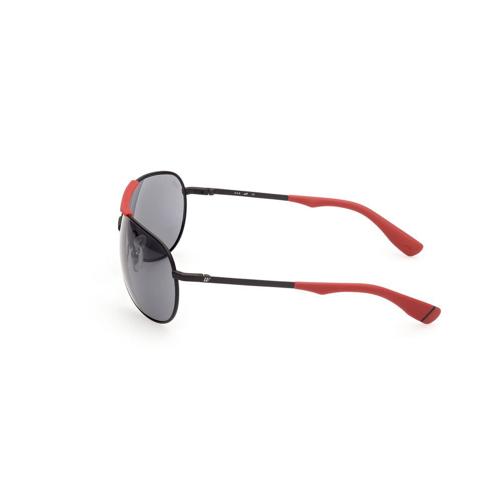 WEB EYEWEAR Black Metal Sunglasses