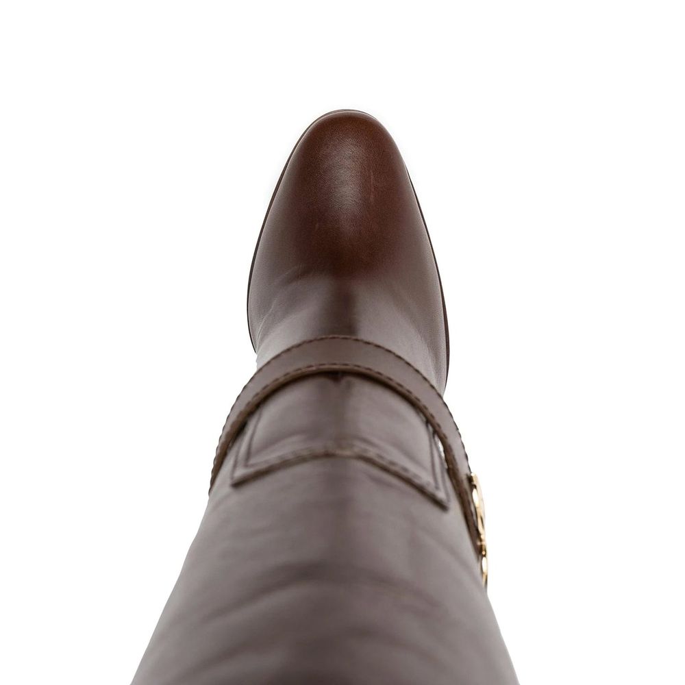 Dolce & Gabbana Brown Calfskin Boots