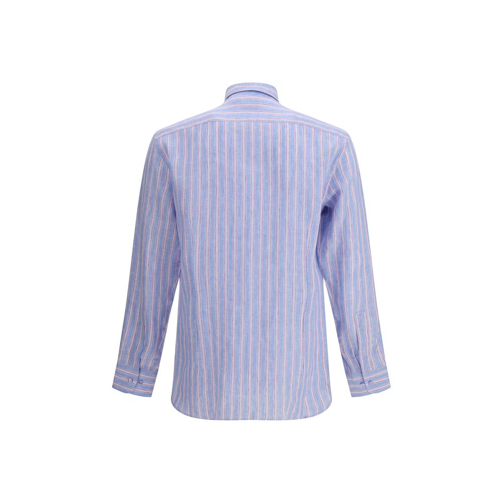 Etro Multicolor Linen Pattern Shirt