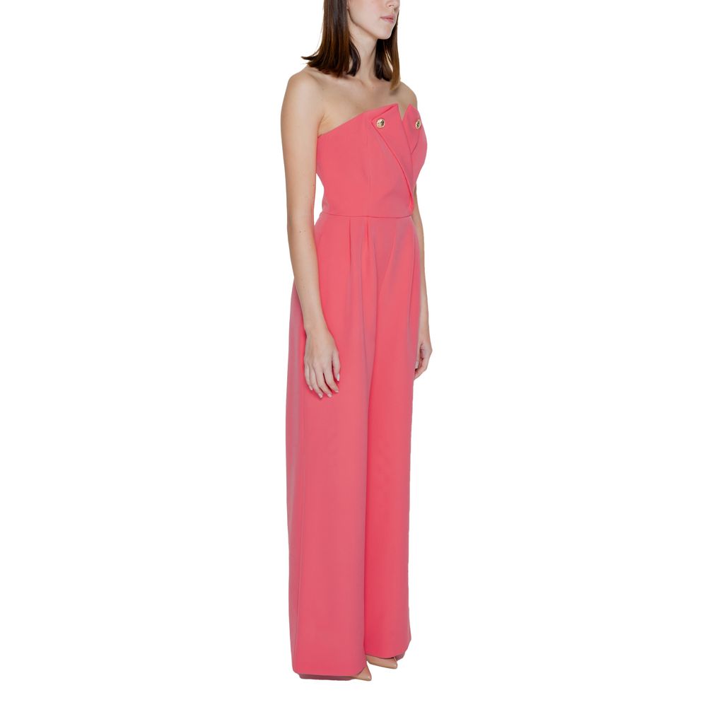 Silence Orange Polyester Jumpsuit