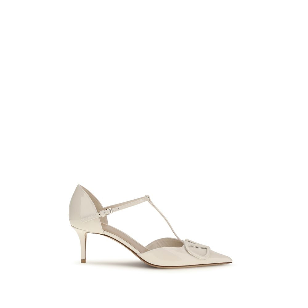 Valentino Garavani Black Calf Leather Bos Taurus High Heel Pumps