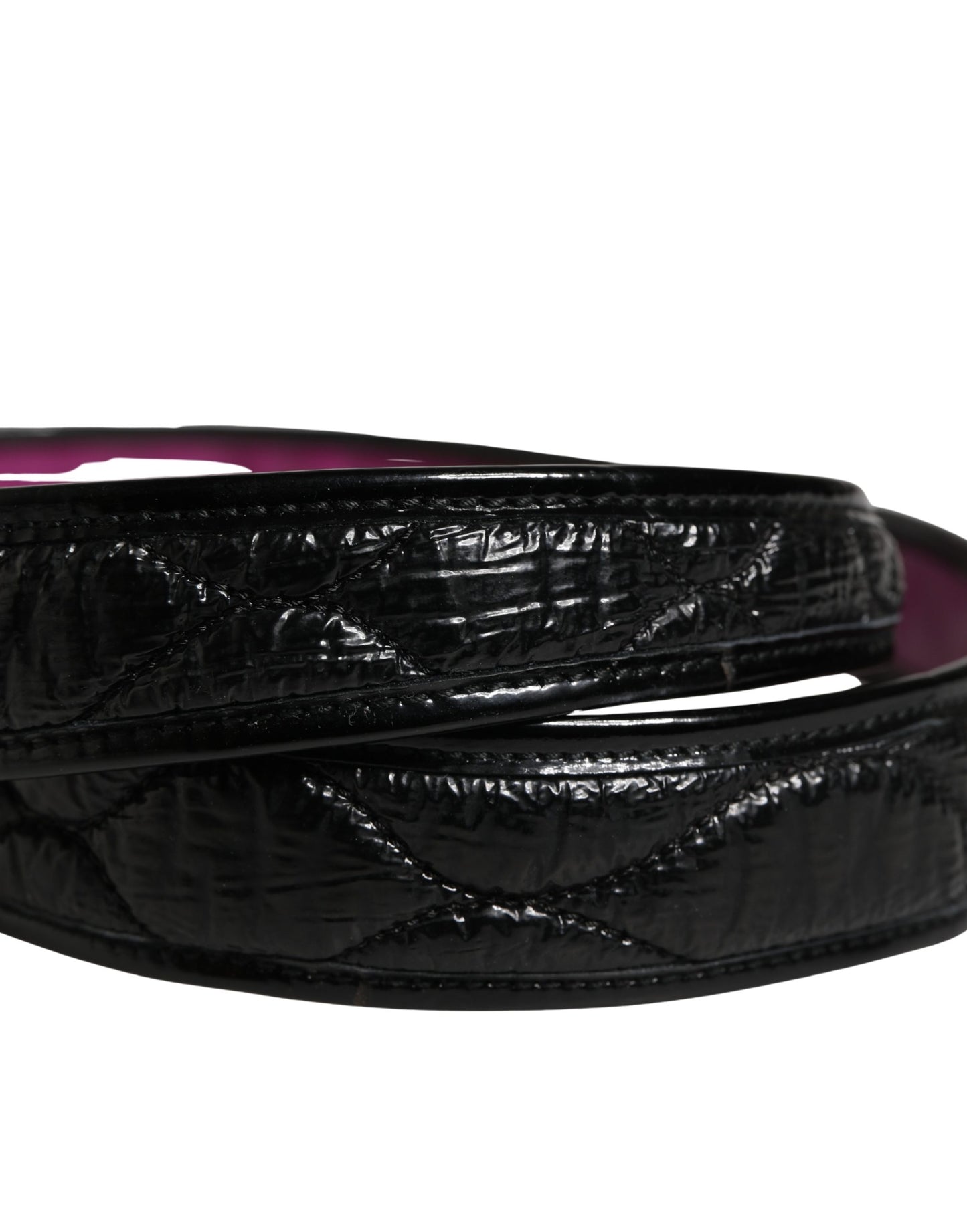 Ermanno Scervino Black Leather Gold Round Buckle Waist Belt