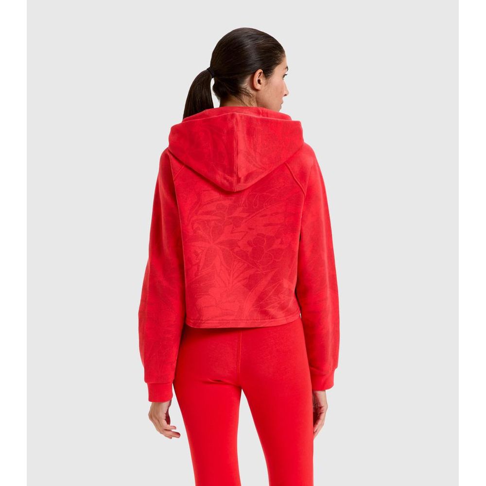 Diadora Red Cotton Sweatshirt
