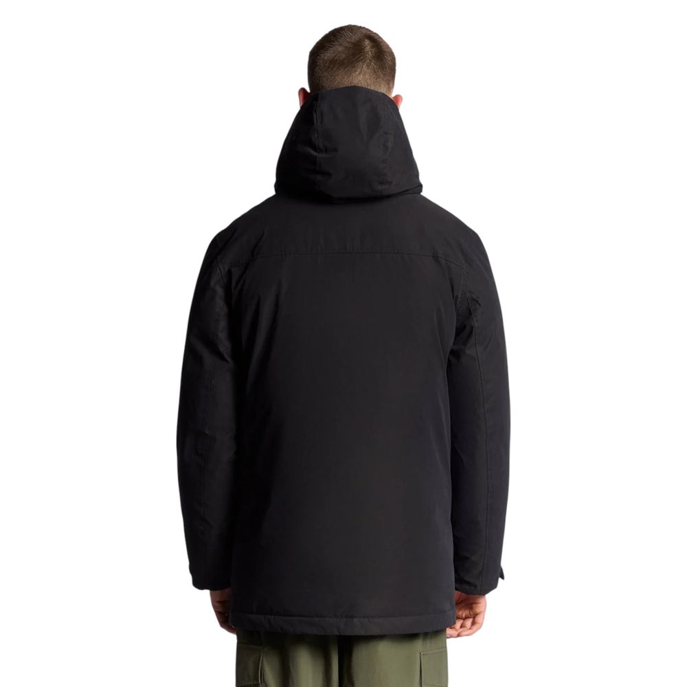 Lyle & Scott Black Polyester Parka