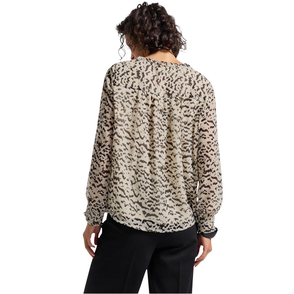 Street One Beige Polyester Blouse