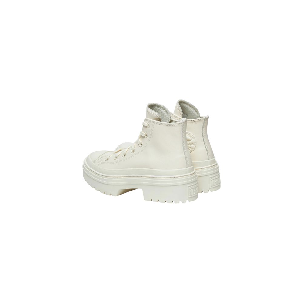 Converse White Recycled Leather High Heel Pumps