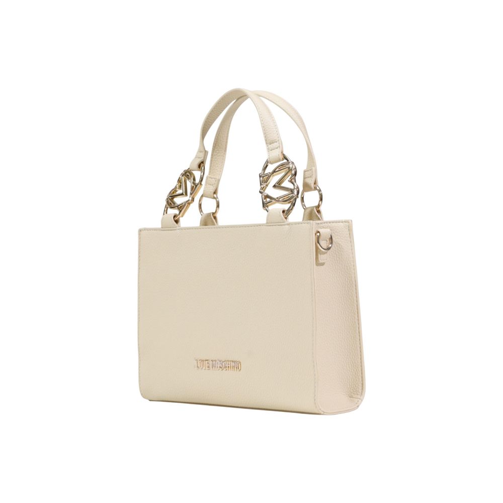 Love Moschino Beige Polyethylene Handbag