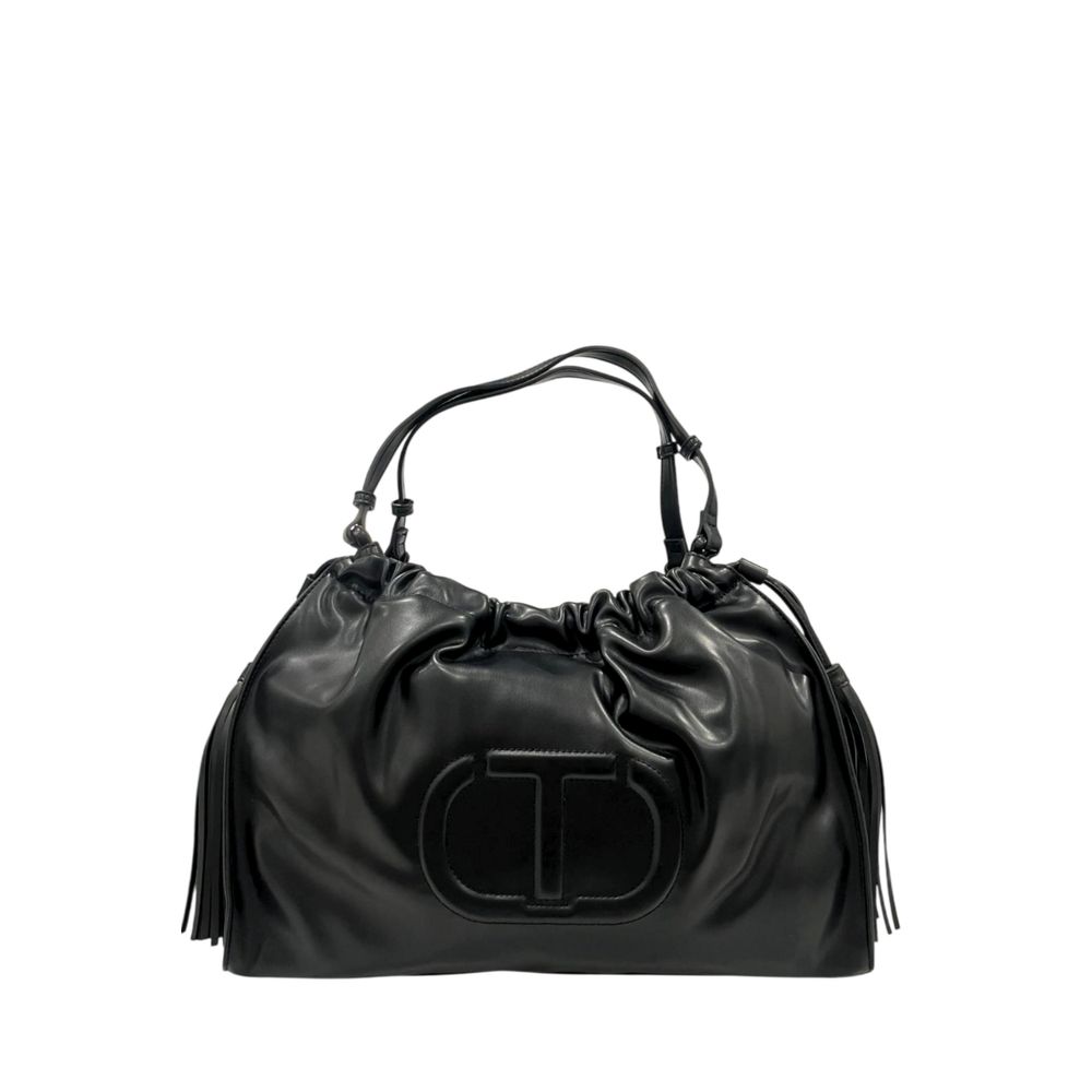 Twinset Black PU Women Shoulder Bag