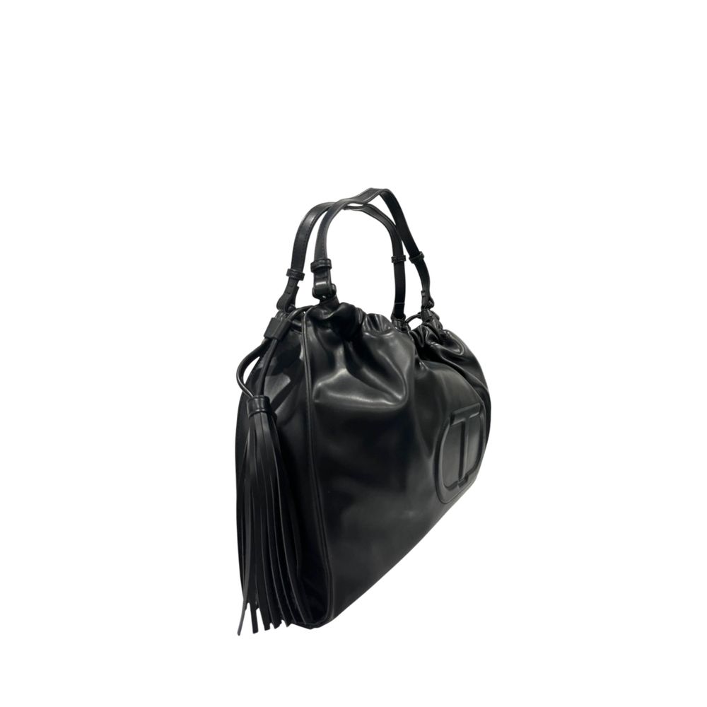 Twinset Black PU Women Shoulder Bag