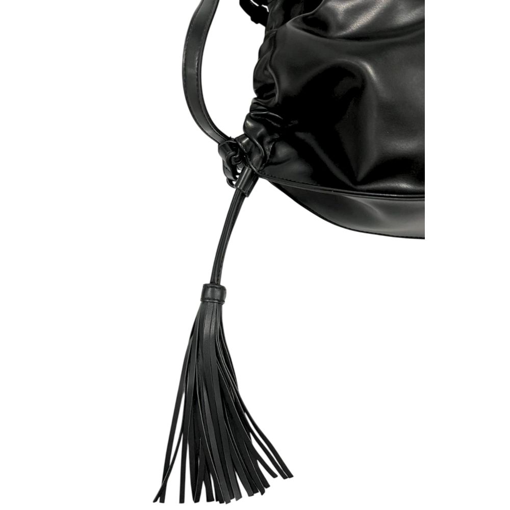 Twinset Black PU Women Shoulder Bag