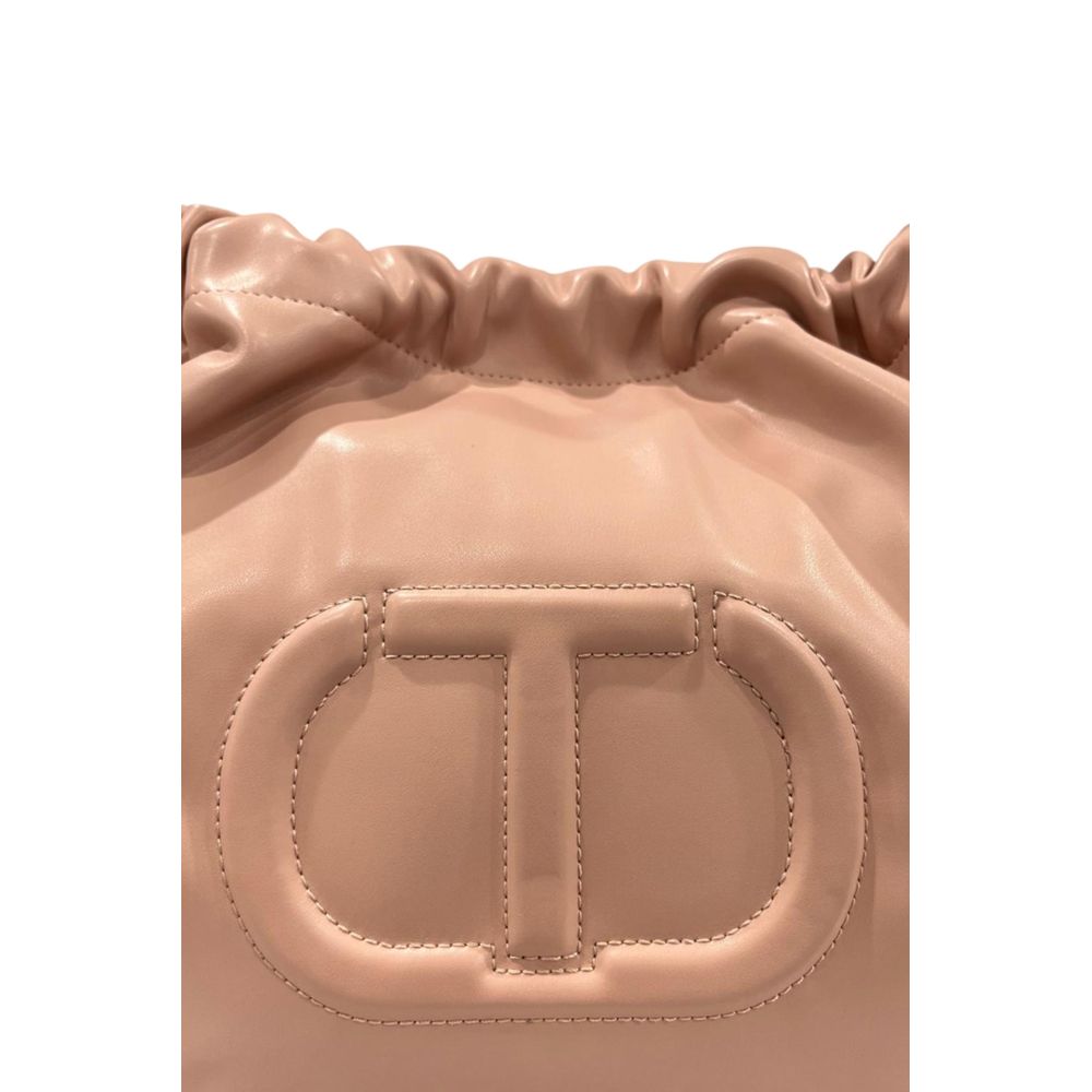 Twinset Pink Polyurethane Women Shoulder Bag