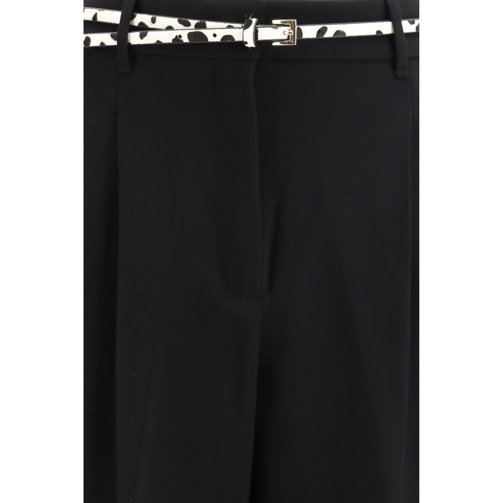 Max Mara Black Triacetate Casual Pants