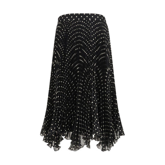 Valentino Garavani Black Silk Skirt
