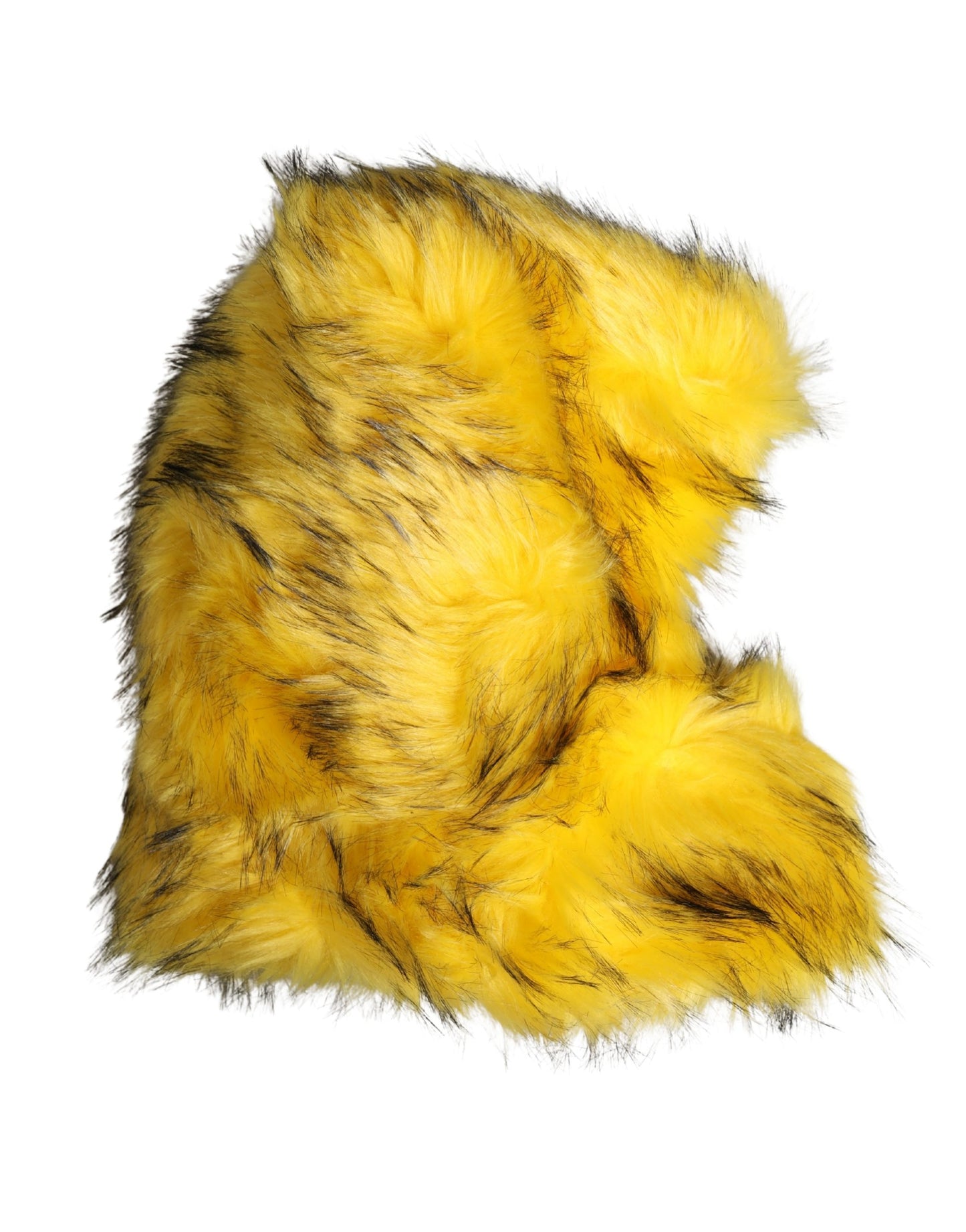 Dolce & Gabbana Yellow Modacrylic Fur Women Bucket Capello Hat