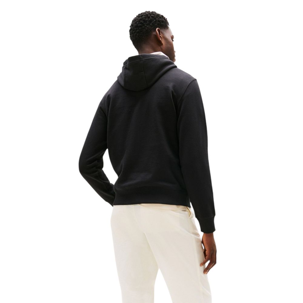 Tommy Hilfiger Black Recycled Cotton Hoodie