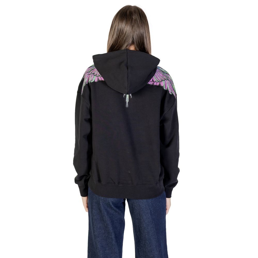 County of Milan Black Cotton Hoodie