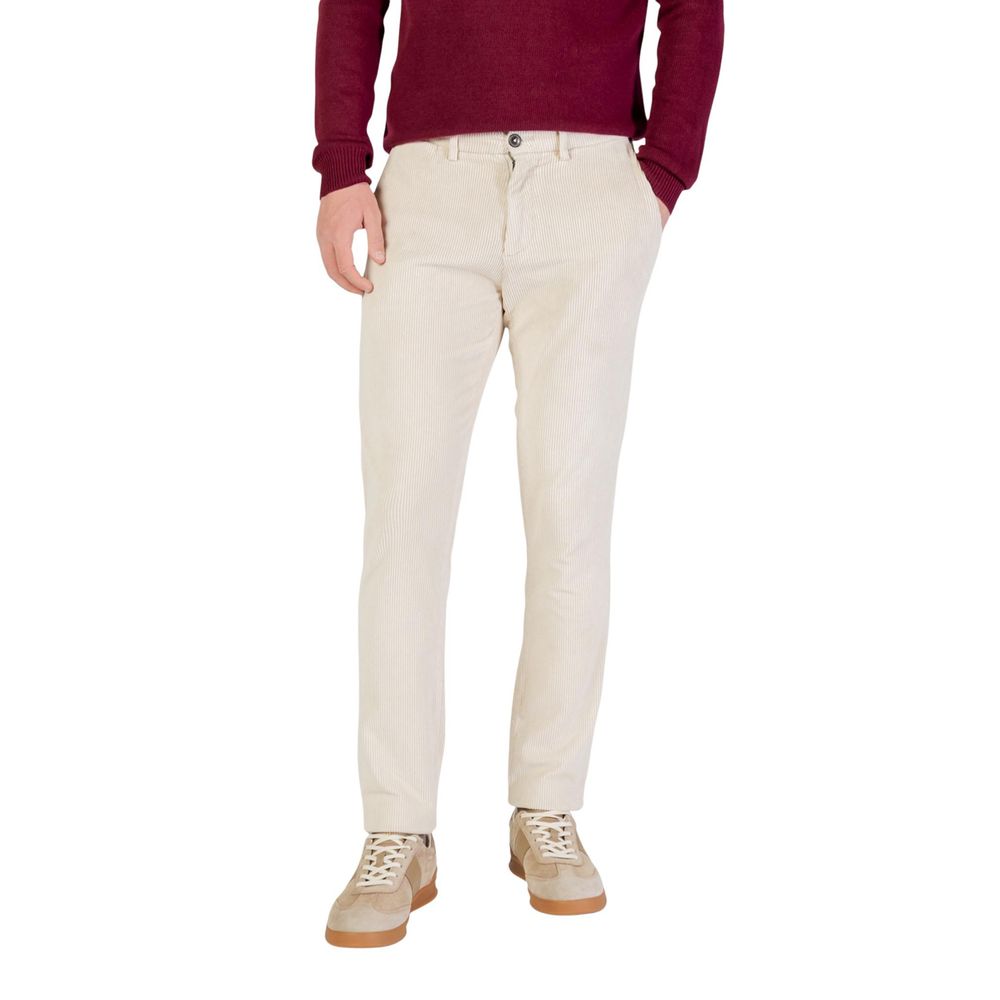 Borghese Beige Cotton Pants