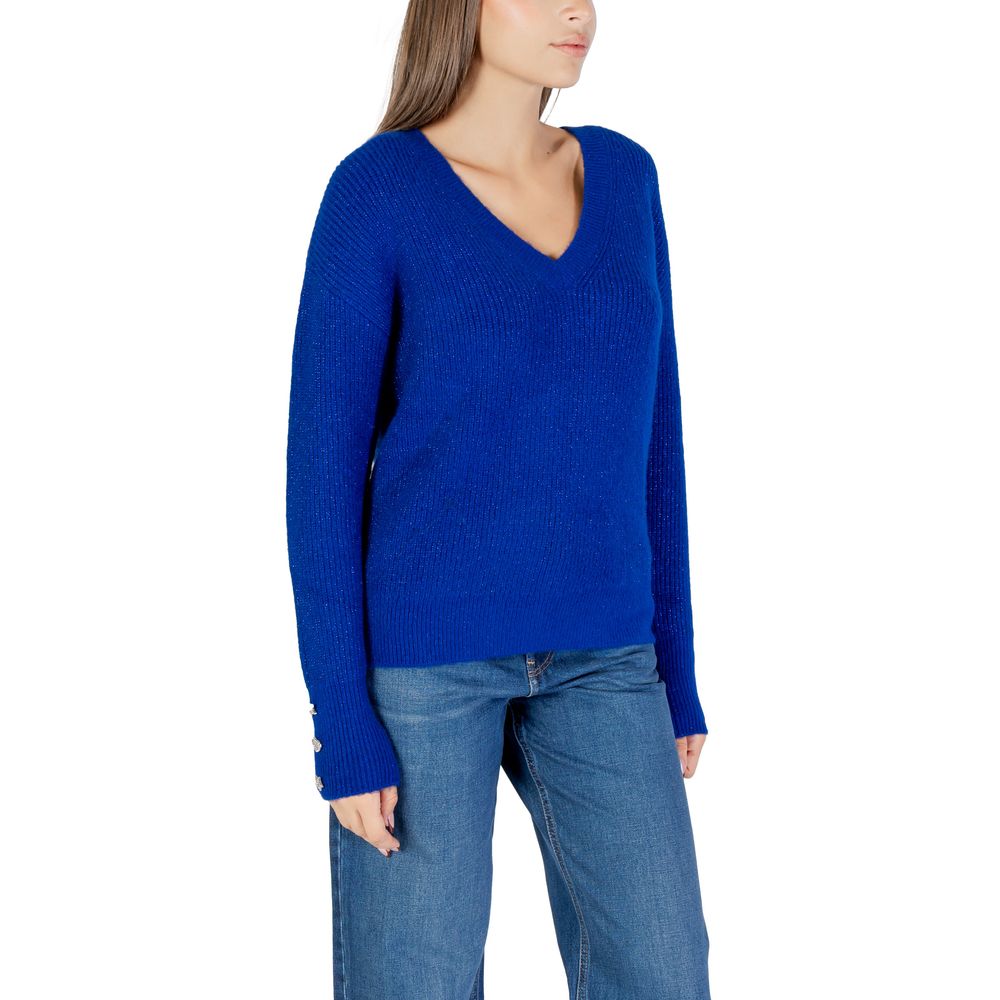Morgan De Toi Blue Polyester Sweatshirt