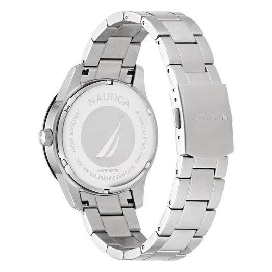 NAUTICA Gray Stainless Steel Dress Watch