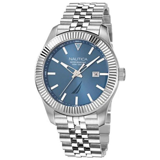 NAUTICA Gray Stainless Steel Dress Watch