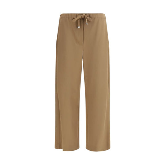 'S Max Mara Brown Wool Oves Aries Flared Pants