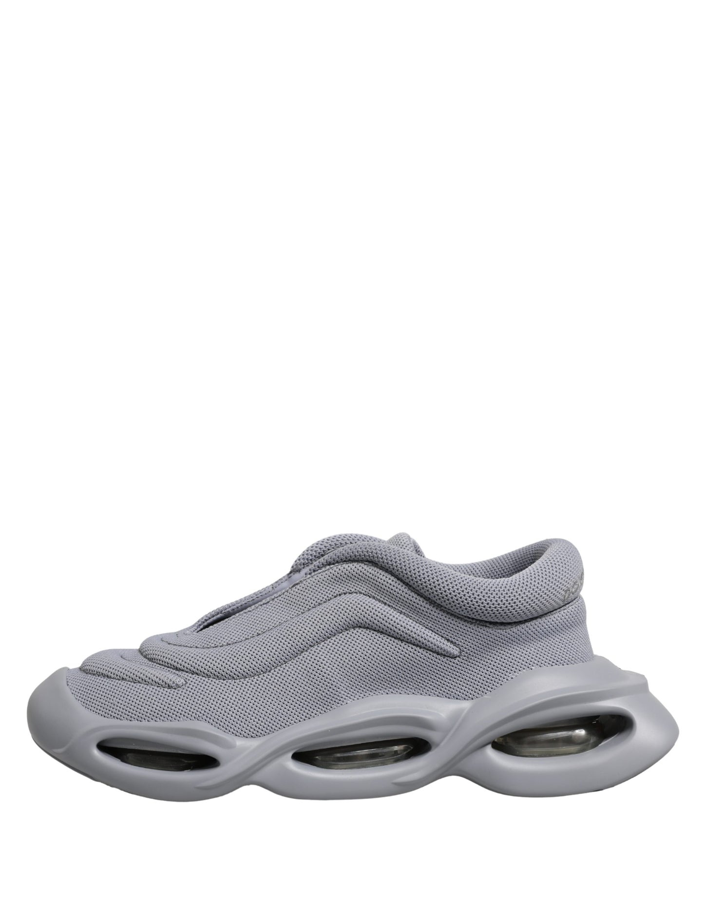 Dolce & Gabbana Gray Slip On Wave Low Top Sneakers