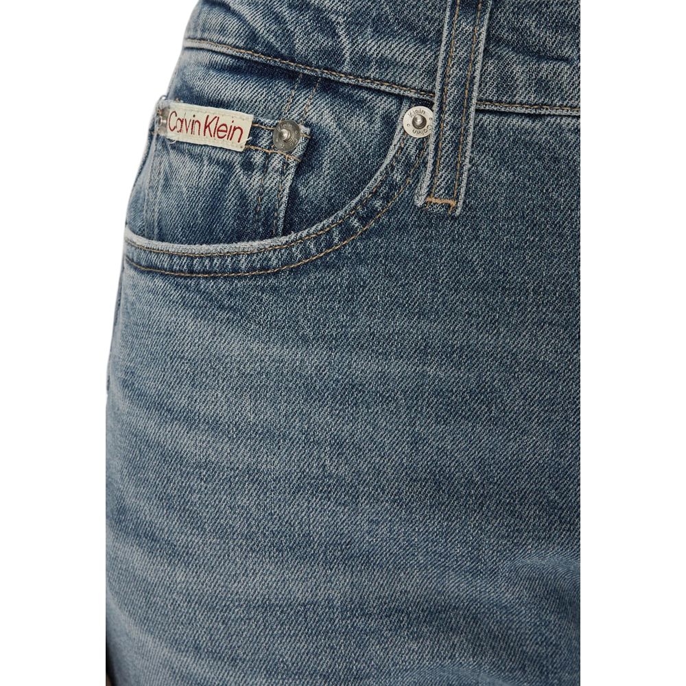 Calvin Klein Jeans Blue Cotton Skinny Jeans