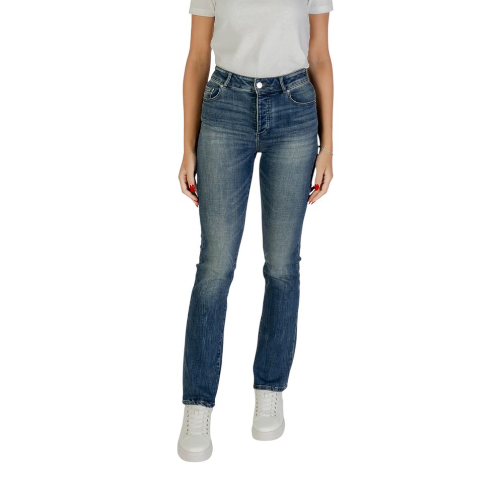 Armani Exchange Blue Cotton Skinny Jeans